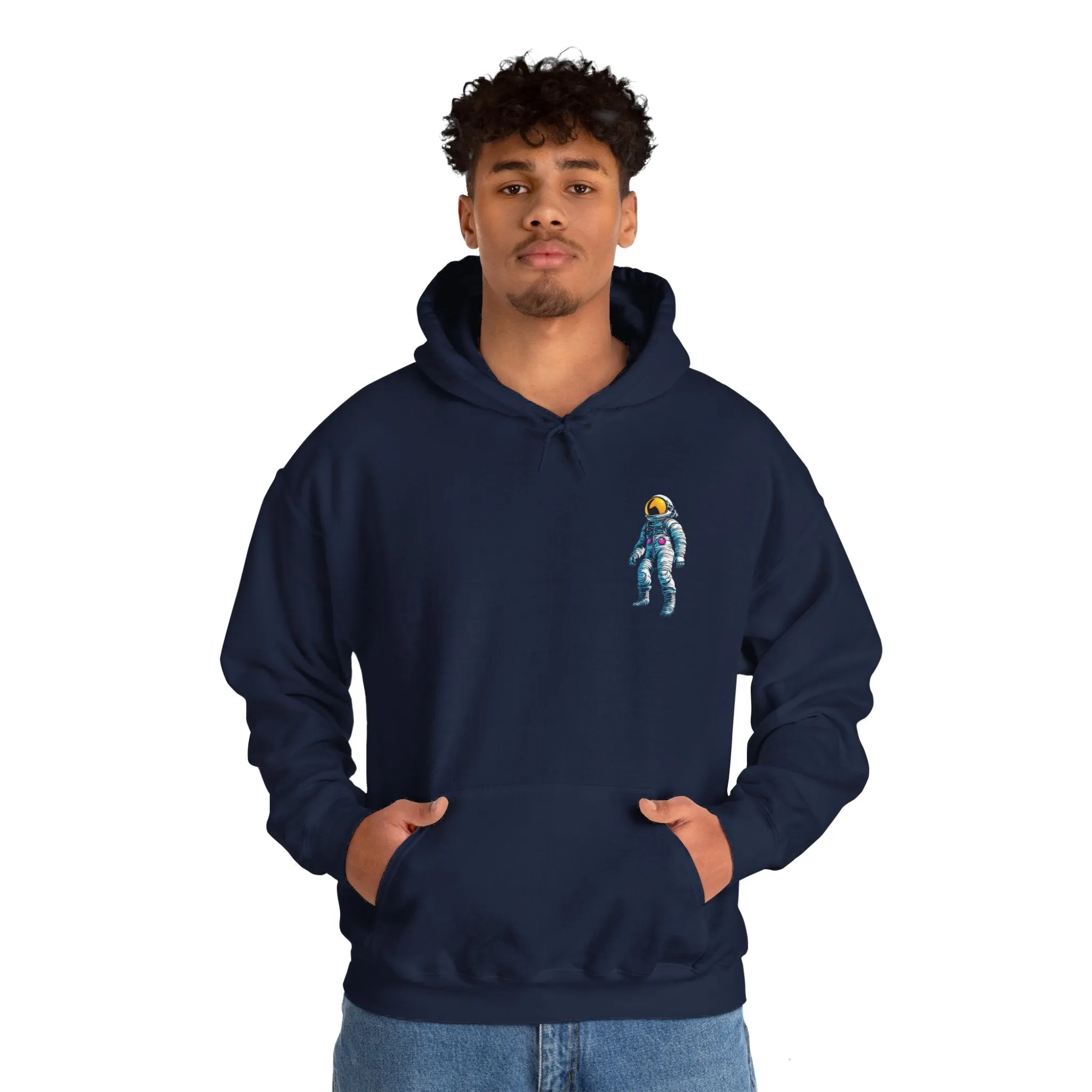 Just Jump Astronaut Spaceart Sci-Fi Hoodie