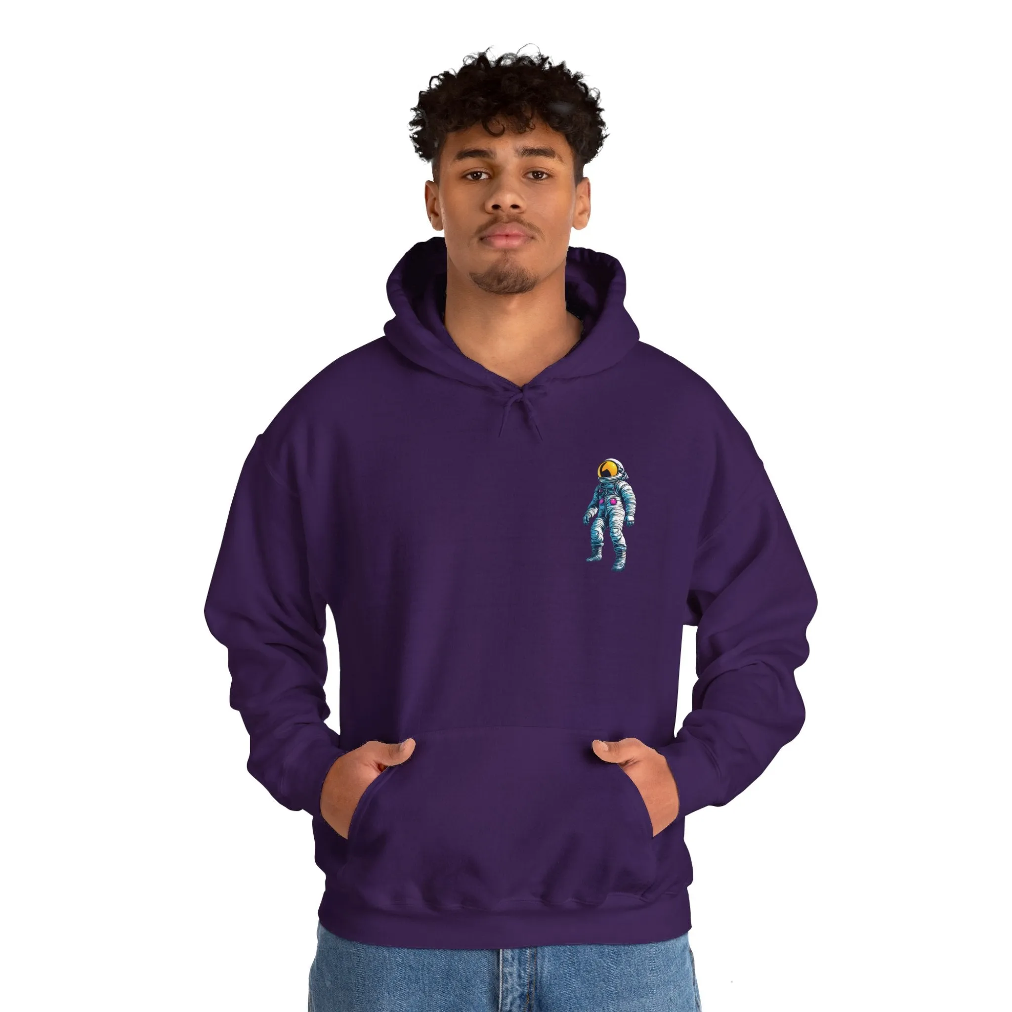 Just Jump Astronaut Spaceart Sci-Fi Hoodie