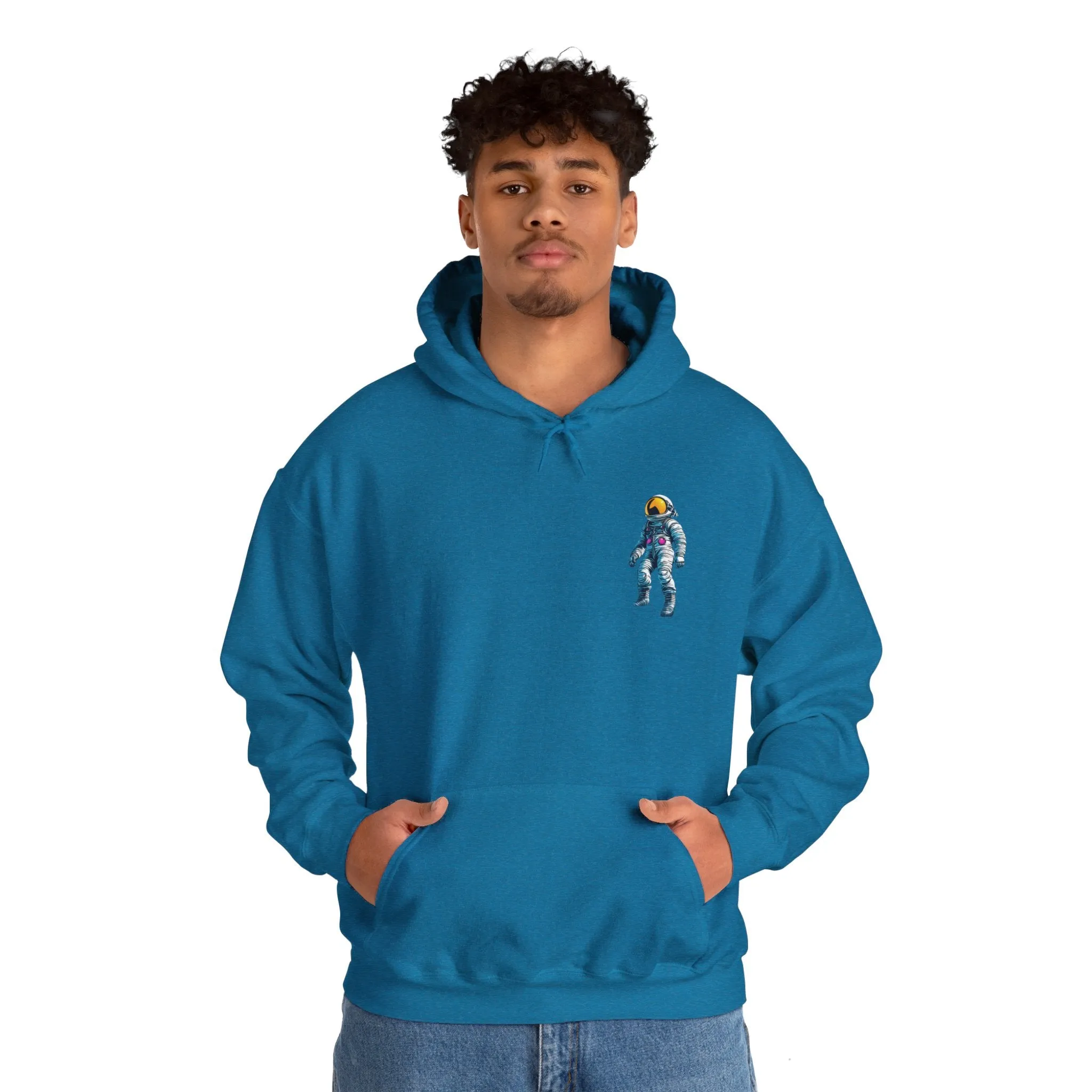 Just Jump Astronaut Spaceart Sci-Fi Hoodie