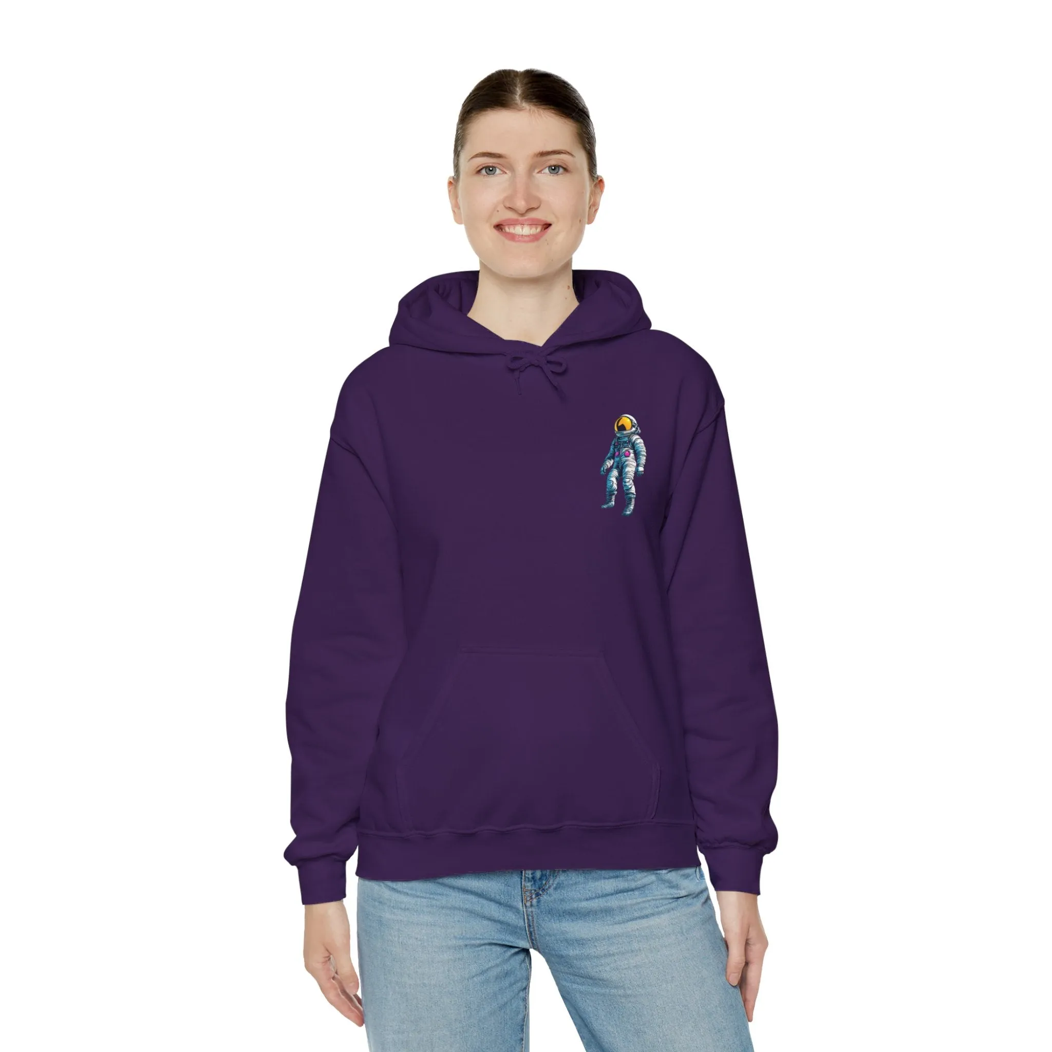 Just Jump Astronaut Spaceart Sci-Fi Hoodie