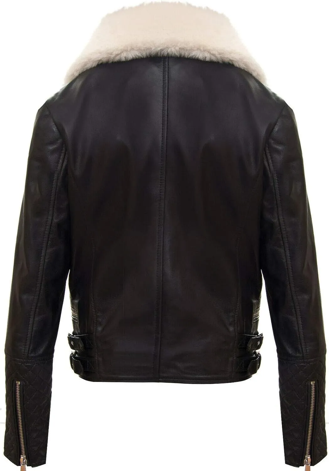 Kids Jackets Girls Designer's 100% Leather Jacket Zip Up Biker Coats (1-13Years)
