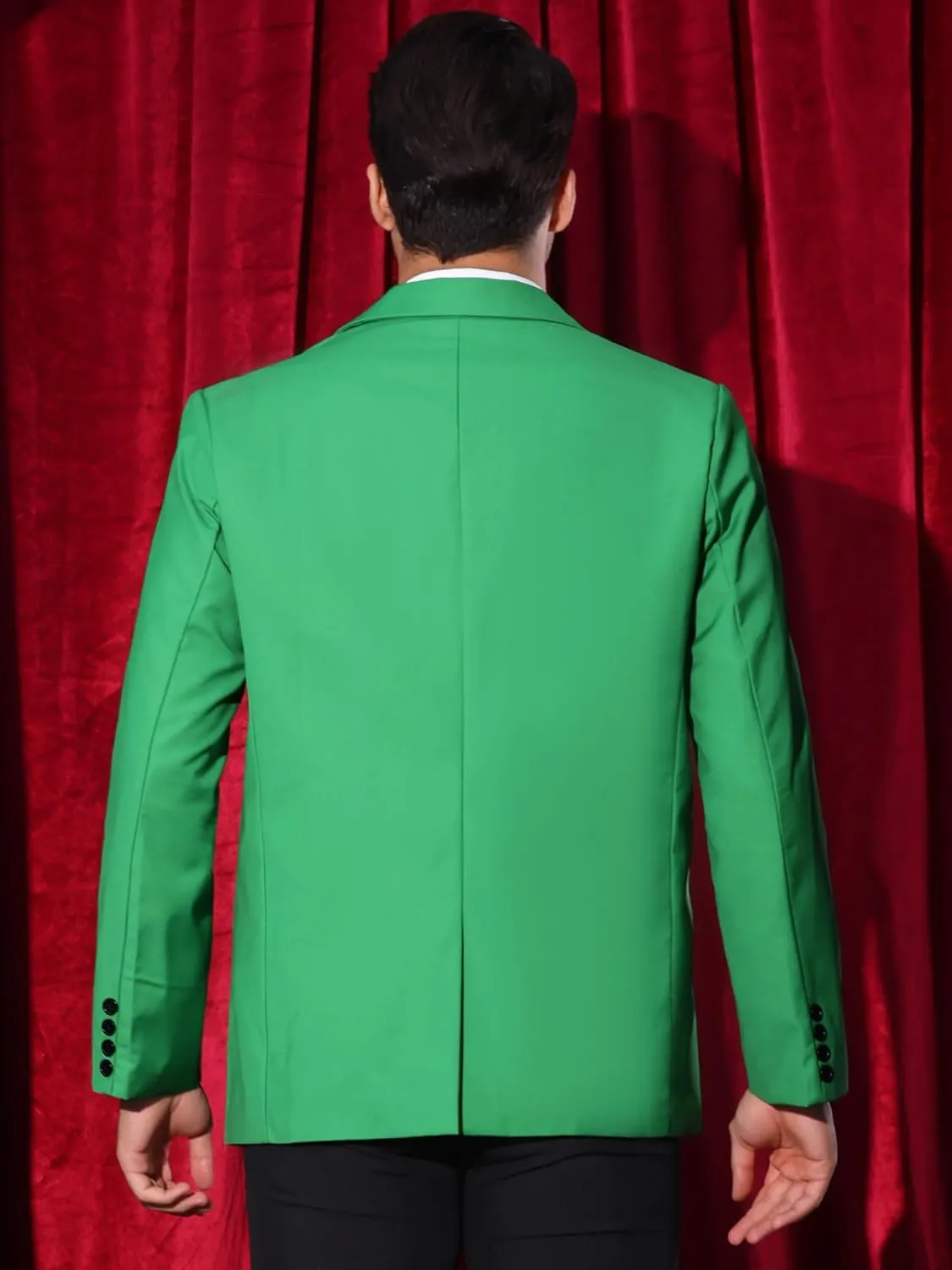 Lars Amadeus Tuxedo Jackets for Men's Peak Lapel Blazers Classic Single Breasted Sports Coats Suit Jackets