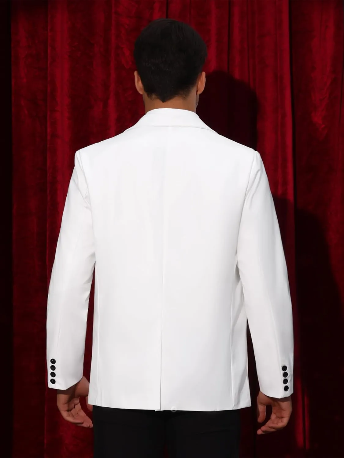 Lars Amadeus Tuxedo Jackets for Men's Peak Lapel Blazers Classic Single Breasted Sports Coats Suit Jackets