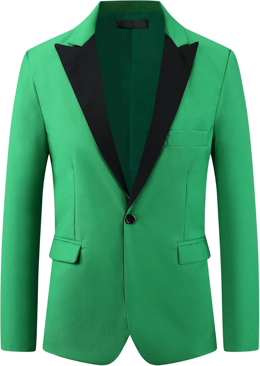 Lars Amadeus Tuxedo Jackets for Men's Peak Lapel Blazers Classic Single Breasted Sports Coats Suit Jackets