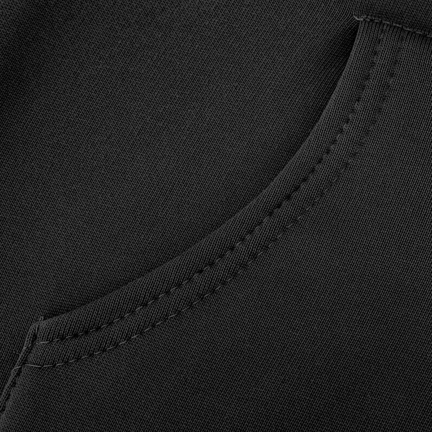 LOAIHA Women's Casual Pullover Sweatshirt Sexy Side Slit Long Sleeve Hoodie Long Dress With Kangaroo Pocket