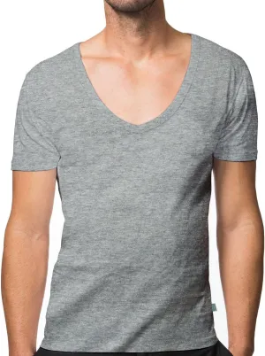 Men's Deep V-Neck Invisible Undershirts 3-Pack jT-V