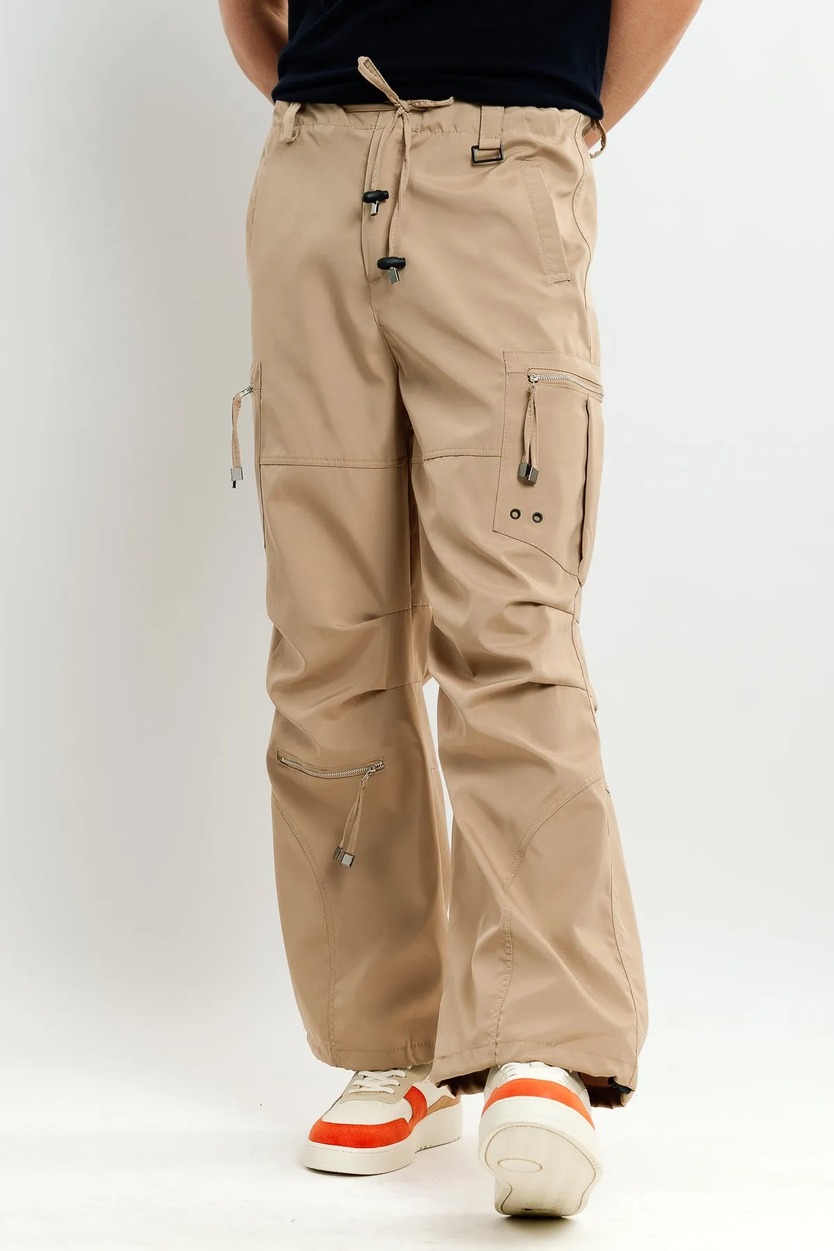 Men's Khaki Parachute Cargo Pant