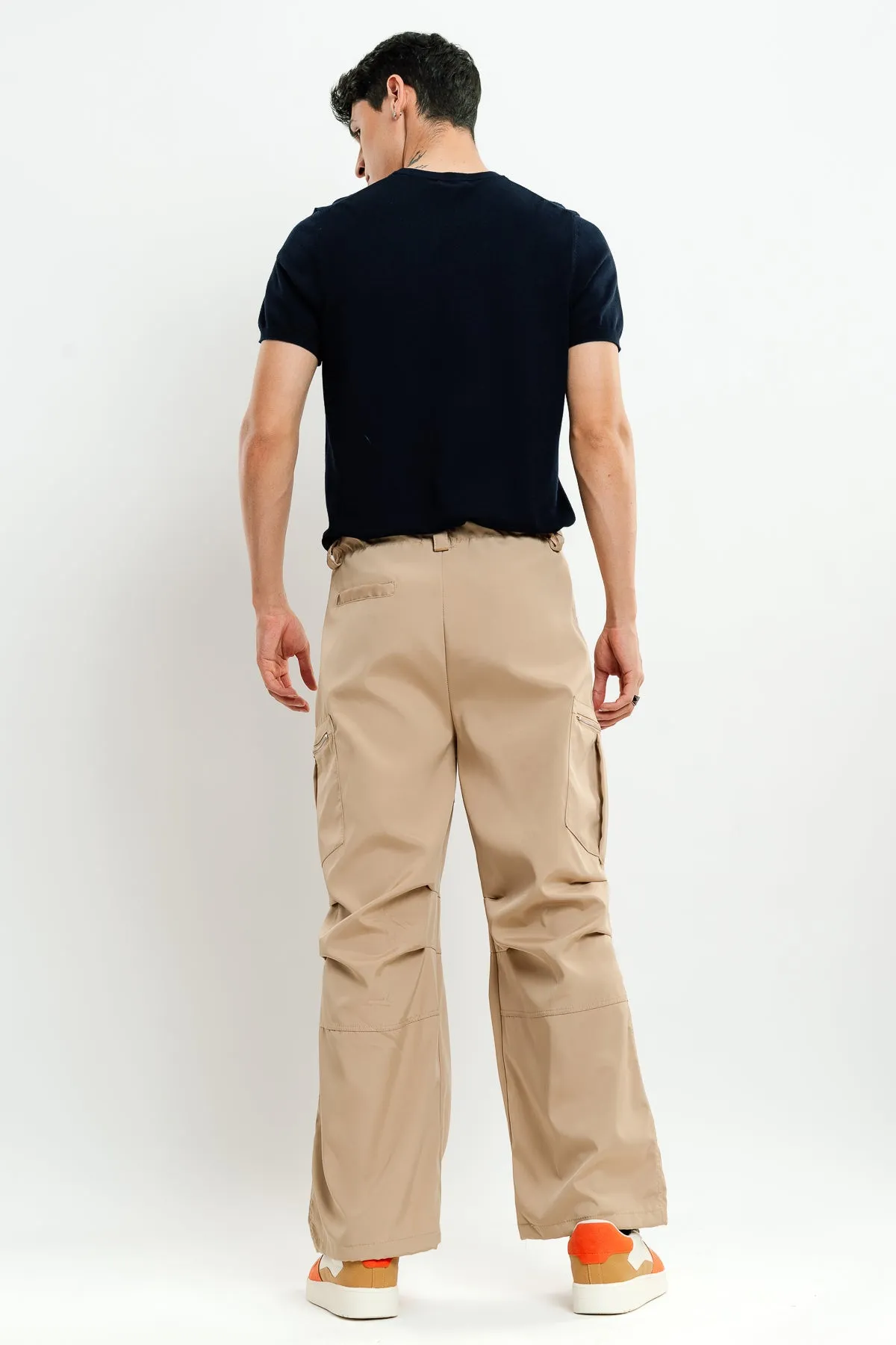 Men's Khaki Parachute Cargo Pant