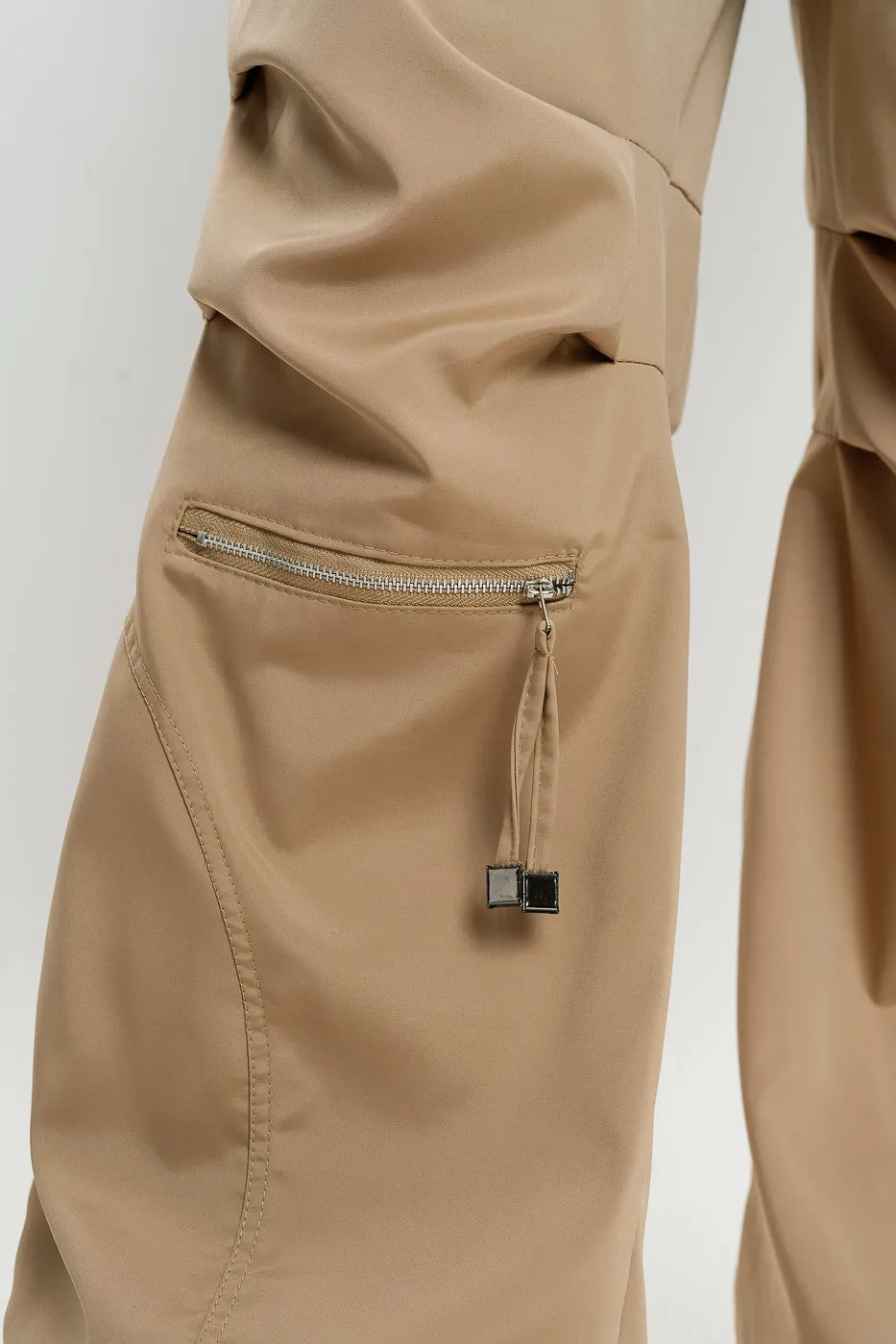 Men's Khaki Parachute Cargo Pant