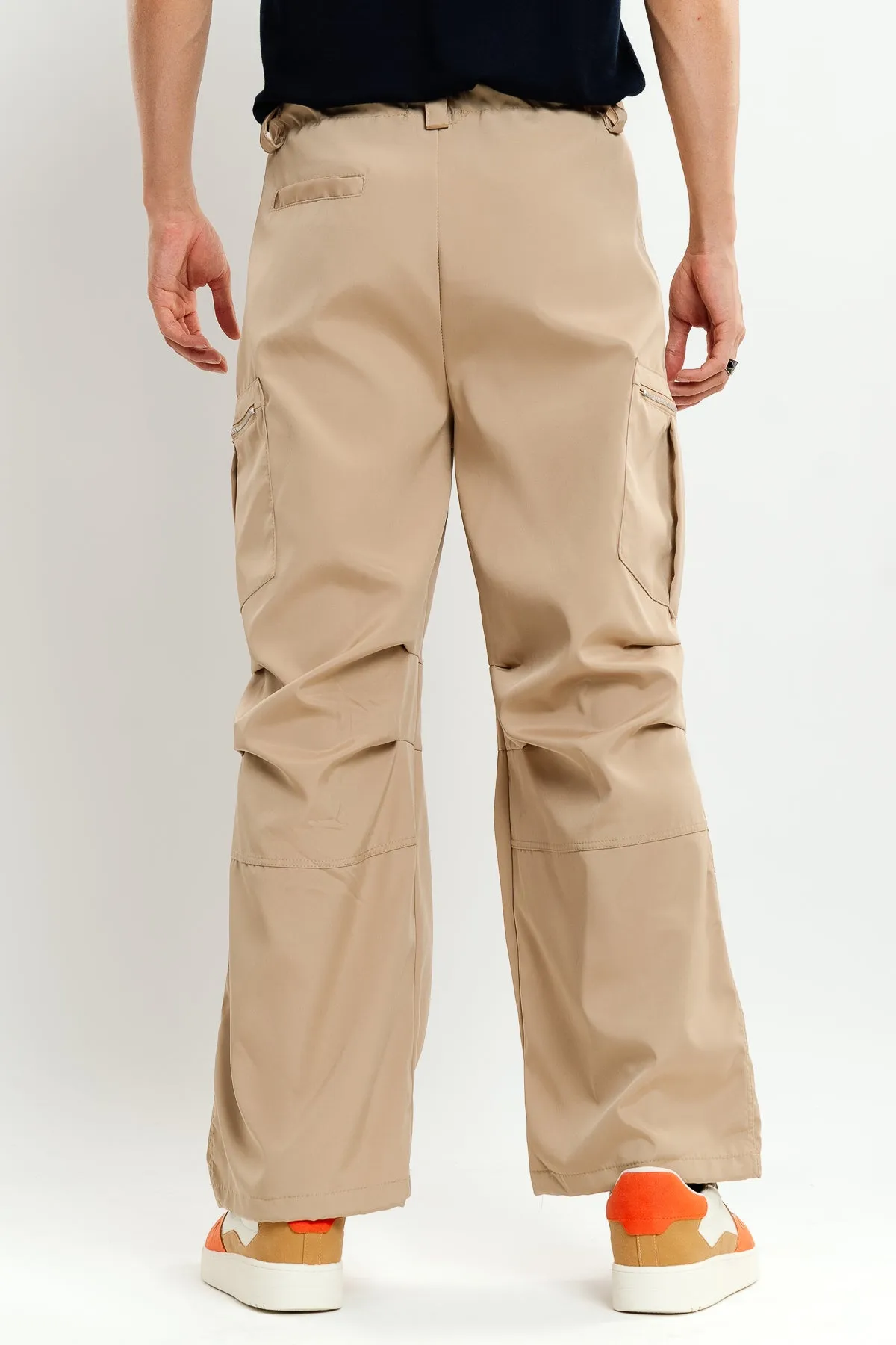Men's Khaki Parachute Cargo Pant