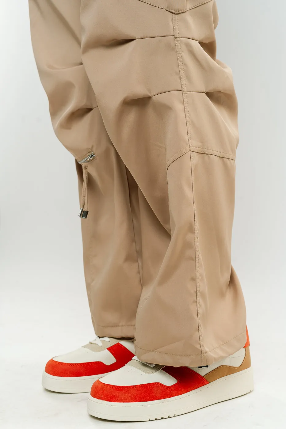Men's Khaki Parachute Cargo Pant