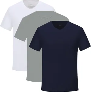 Men's Stretch Viscose Moisture-Wicking Tagless Undershirts, Pack of 3