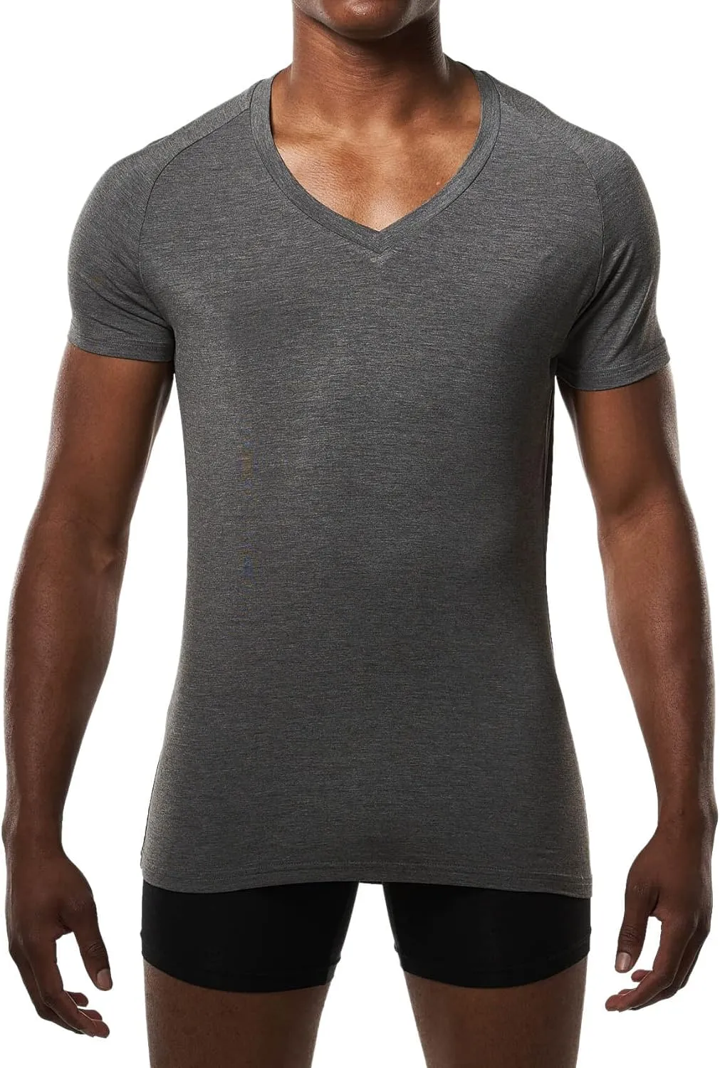 Mr. Davis Comfort Fit Premium Bamboo Viscose Tailored Cut Stylish V Neck Men's Undershirt 3 Pack
