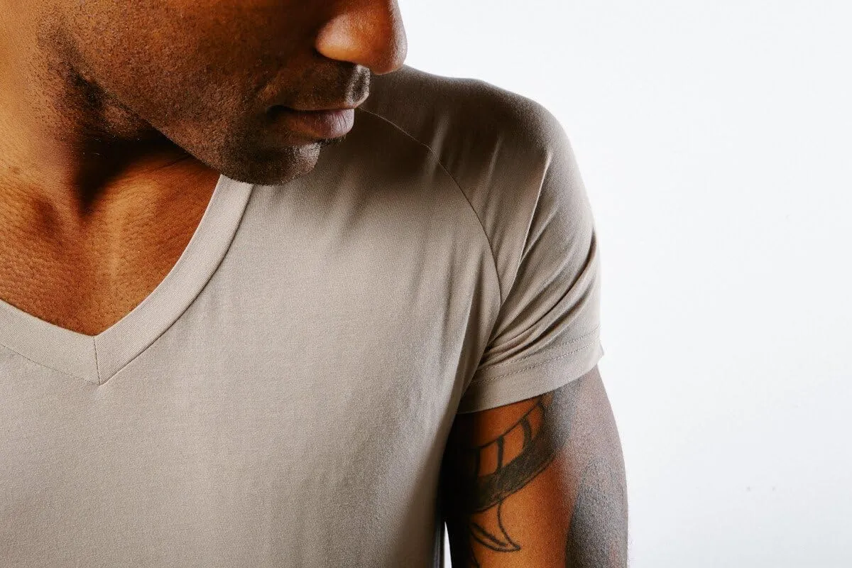 Mr. Davis Comfort Fit Premium Bamboo Viscose Tailored Cut Stylish V Neck Men's Undershirt 3 Pack