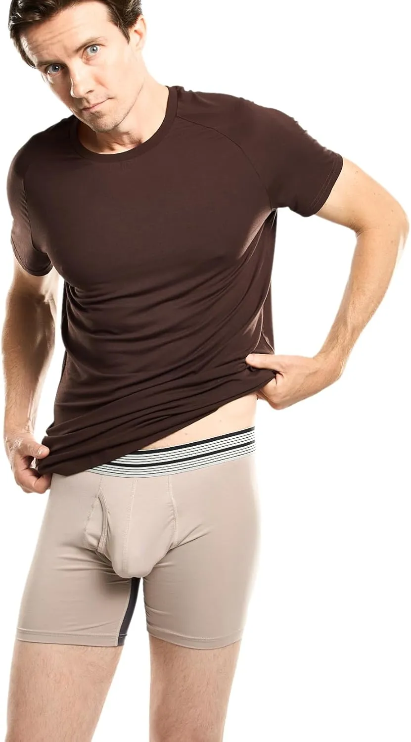 Mr. Davis Men's Bamboo Viscose Tailored Cut Crew Neck Undershirt