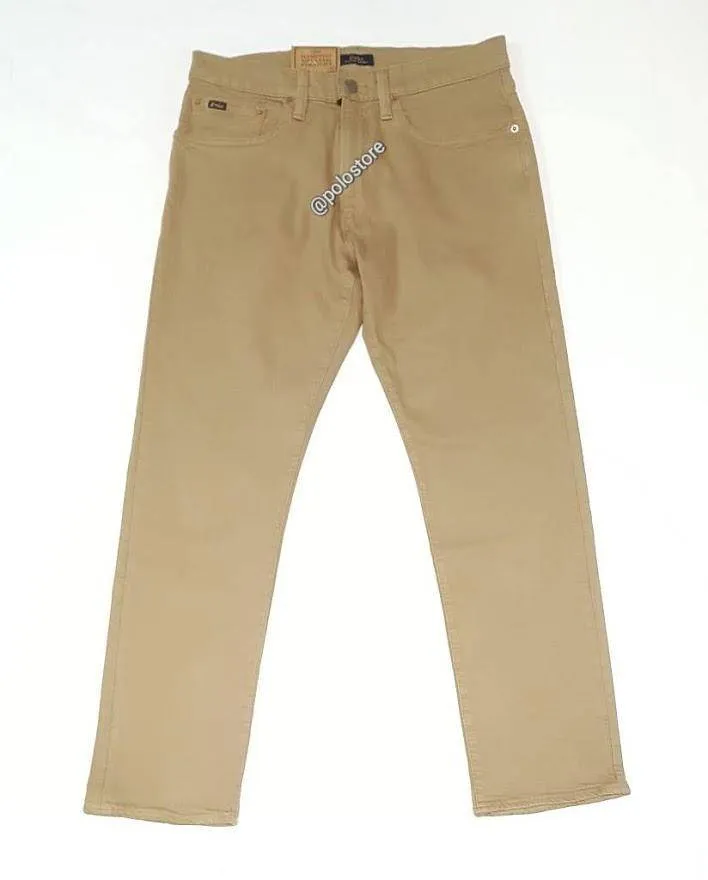 Nwt Polo Ralph Lauren Khaki Hampton Relaxed-Straight Jeans