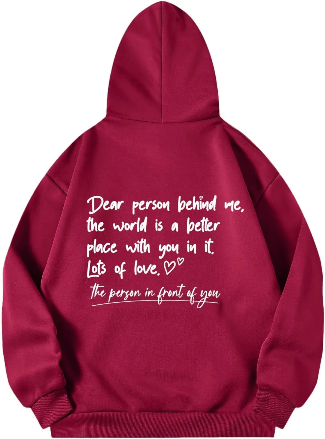 Oversized Hoodies for Women Fleece Casual Long Sleeve Letter Graphic Print Hoodie Sweatshirts Drawstring Pullover Pocket