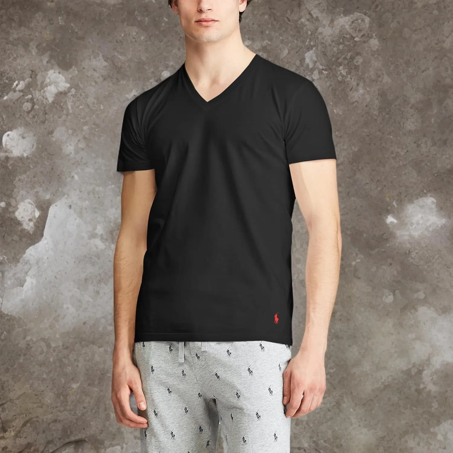 POLO RALPH LAUREN Classic Fit Wicking V-Neck 5-Pack Undershirts