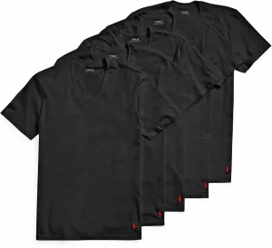 POLO RALPH LAUREN Classic Fit Wicking V-Neck 5-Pack Undershirts