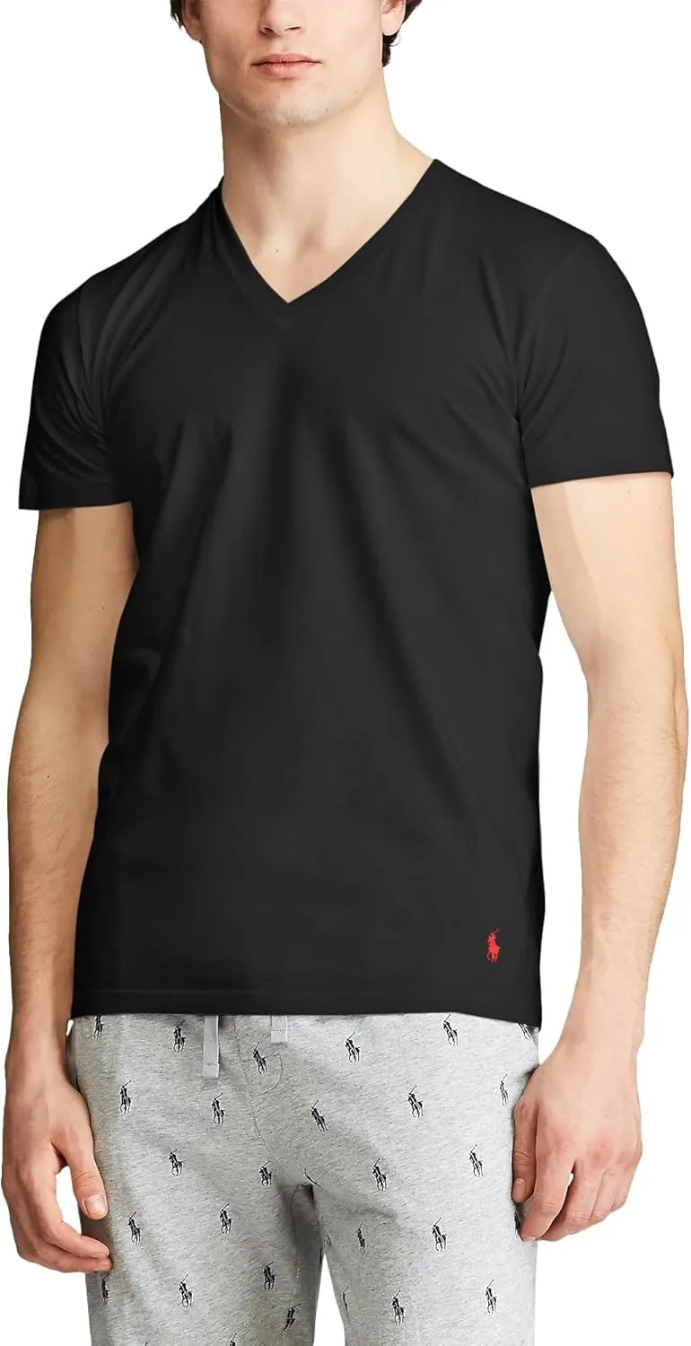 POLO RALPH LAUREN Classic Fit Wicking V-Neck 5-Pack Undershirts