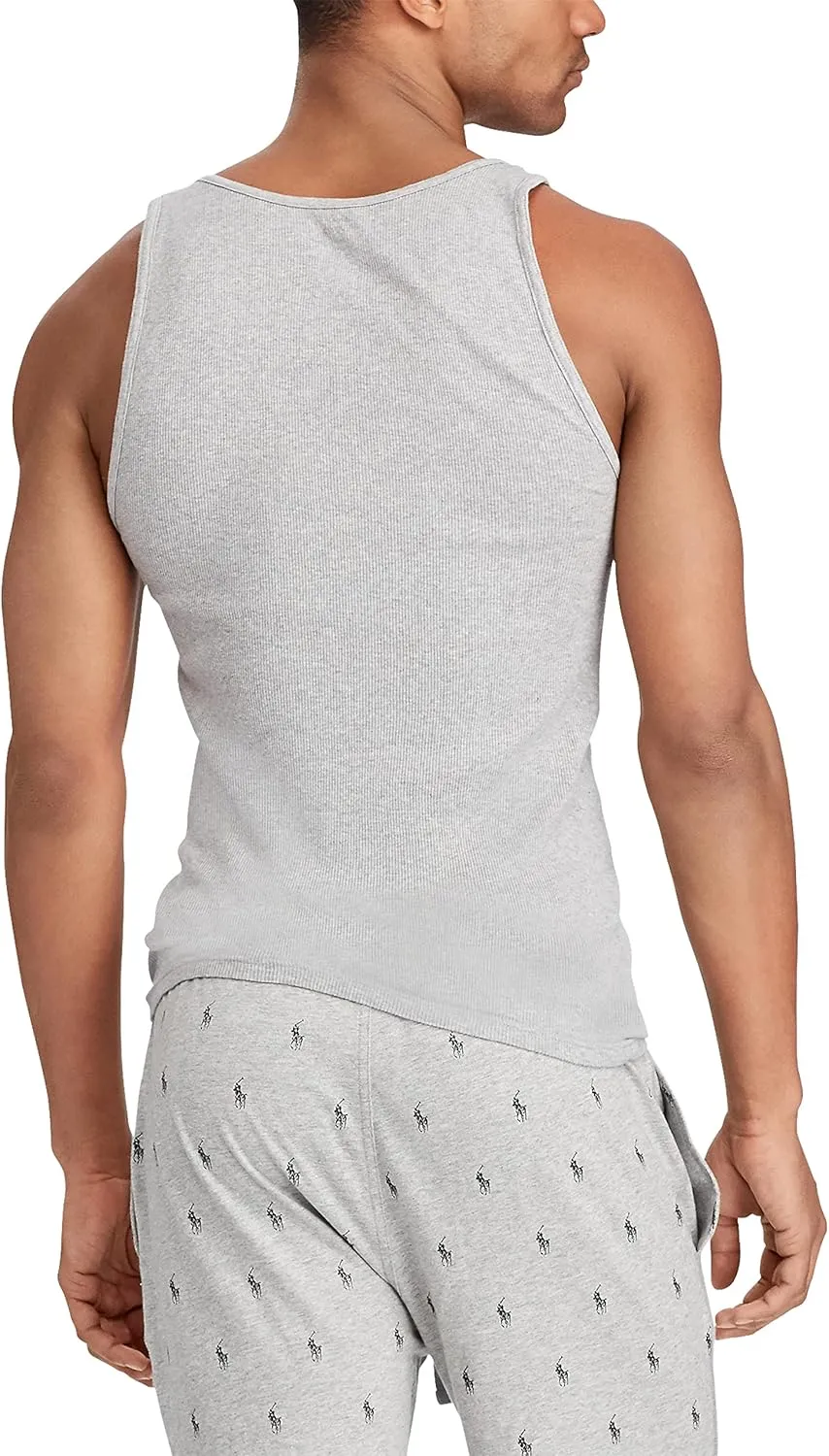 POLO RALPH LAUREN Men's Classic Fit Cotton Tanks 3-pack
