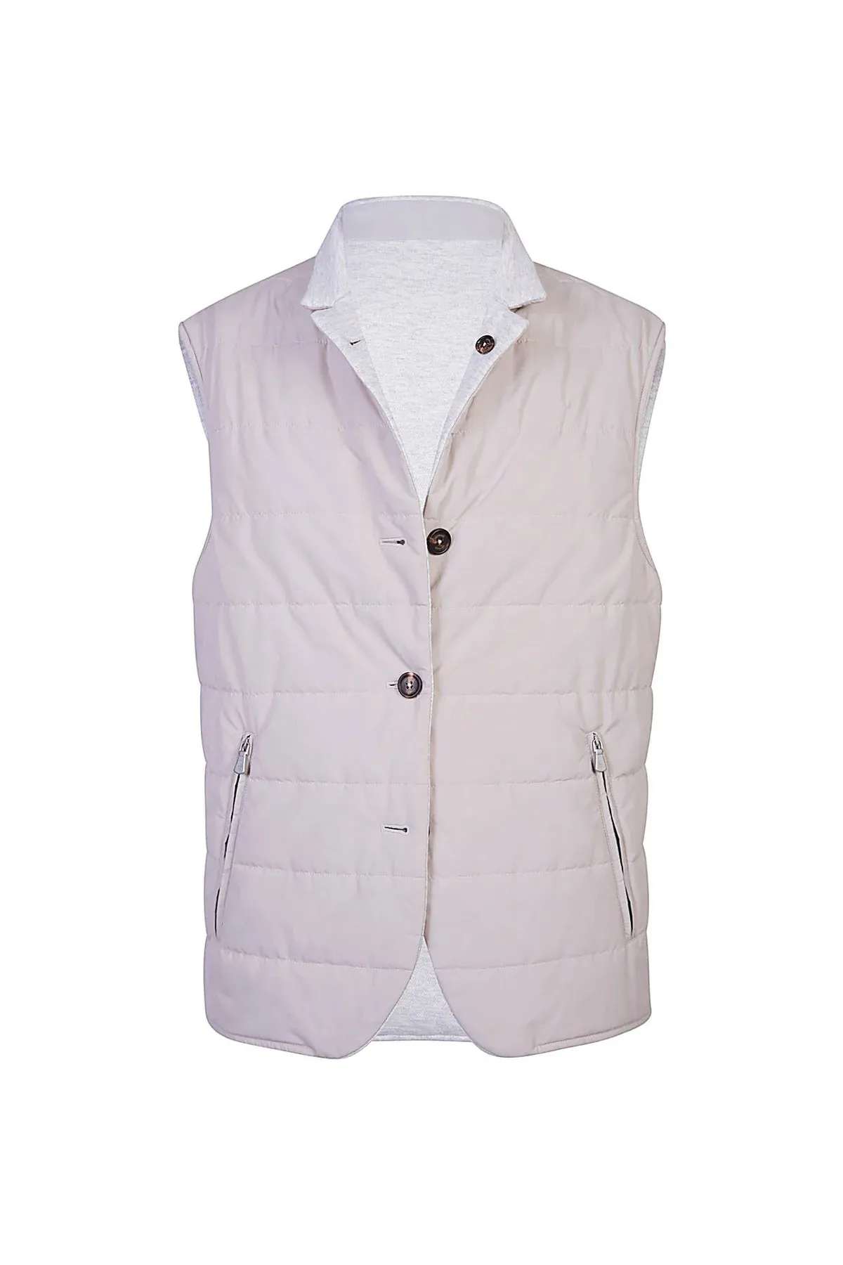 Reversible Linen And Cotton Vest