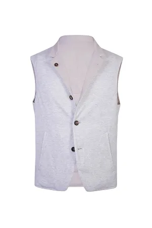 Reversible Linen And Cotton Vest