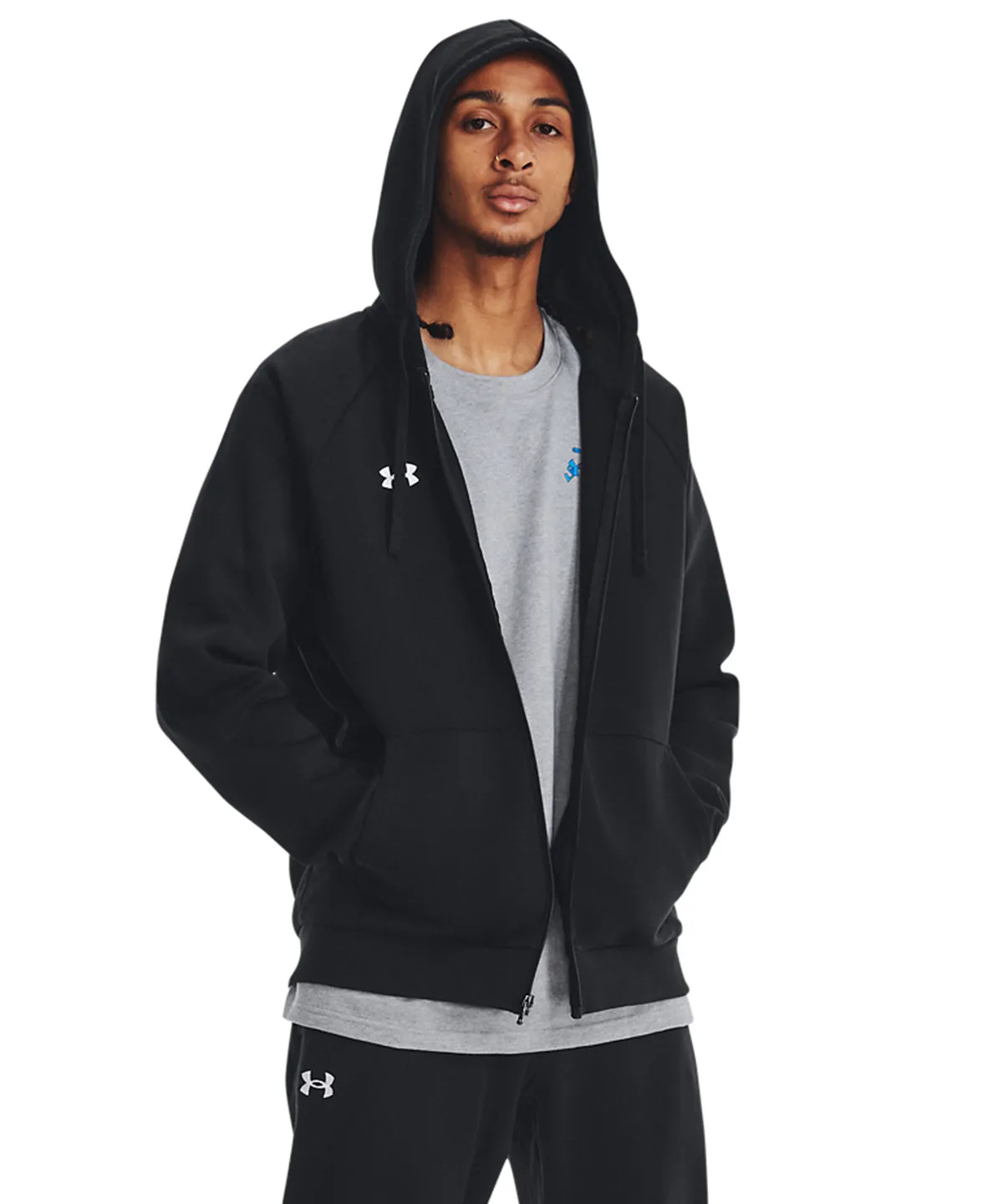 Rival fleece full-zip hoodie | Castlerock Light Heather
