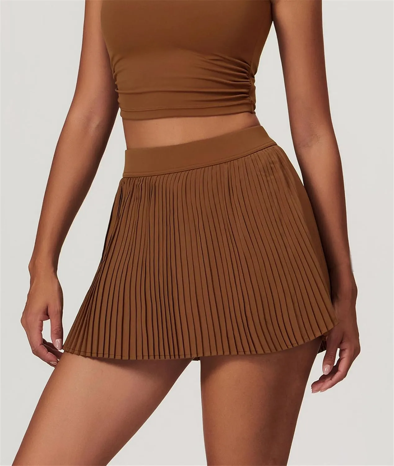 SANGTREE Women's Quick Dry Pleated Tennis Skorts Skirt