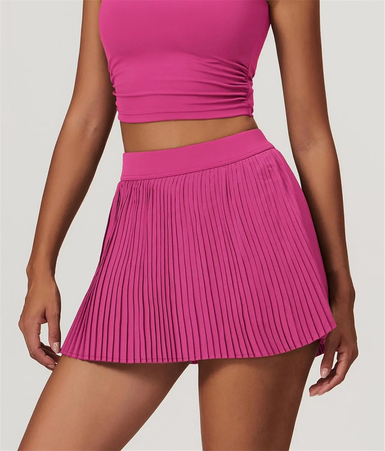 SANGTREE Women's Quick Dry Pleated Tennis Skorts Skirt