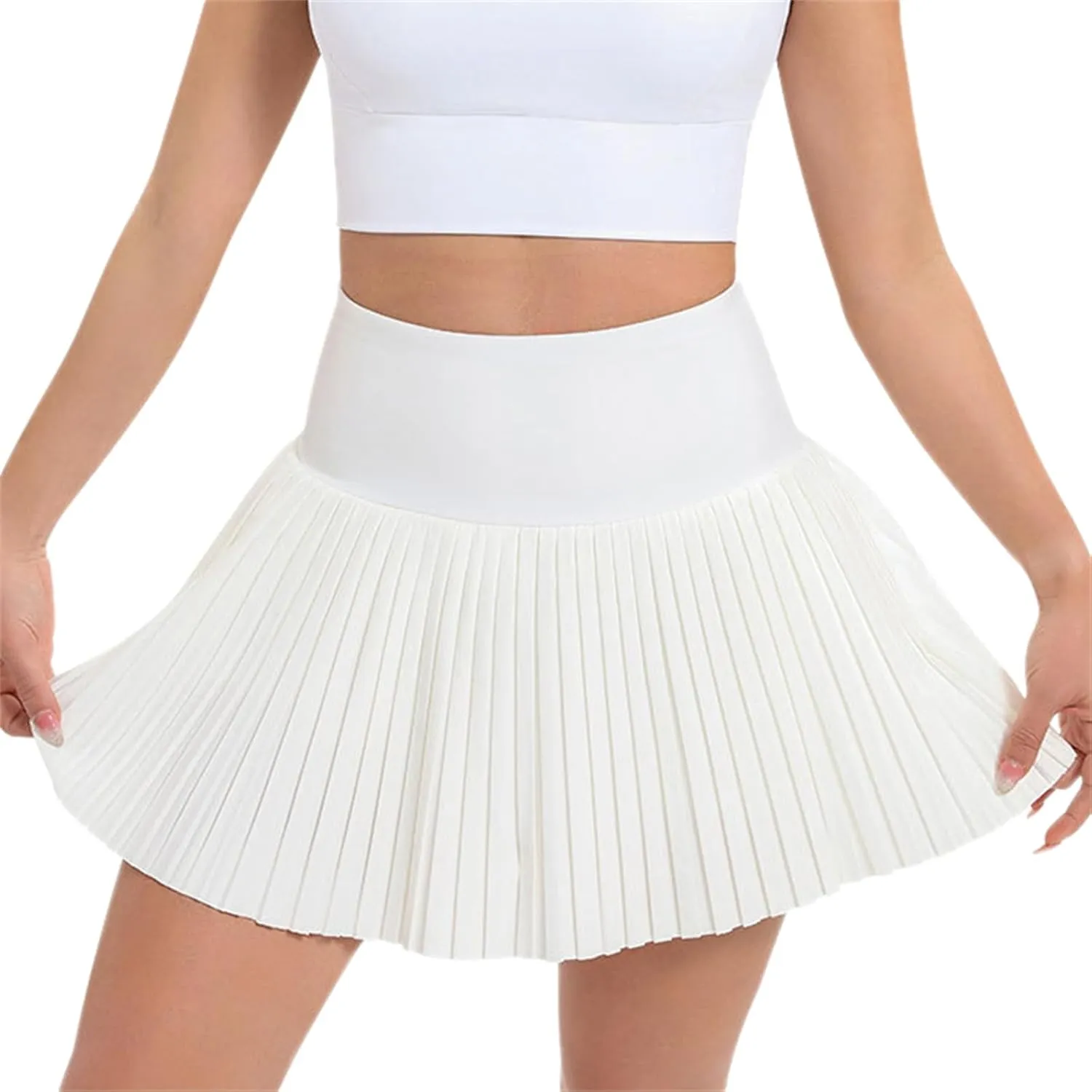 SANGTREE Women's Quick Dry Pleated Tennis Skorts Skirt
