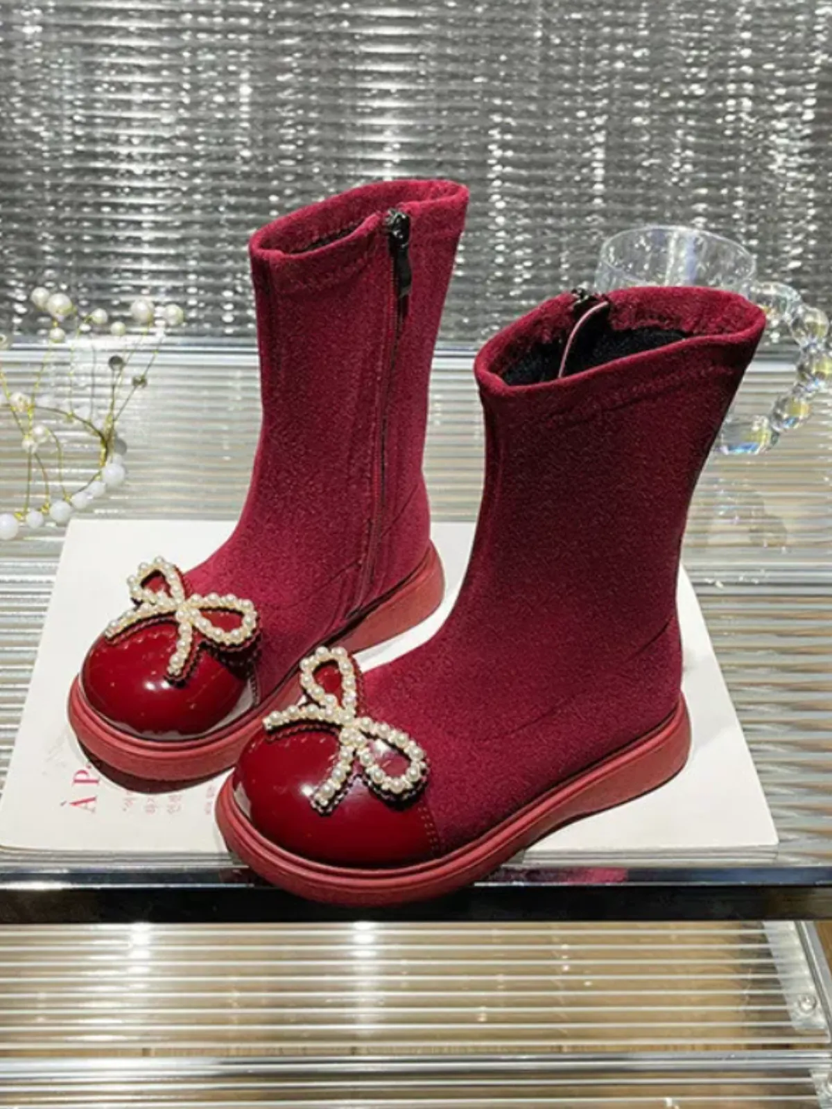 Season's Best Pick Suede Boots By Liv and Mia