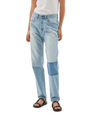 Size 26 | Bassike Universal Patch Knee Jeans