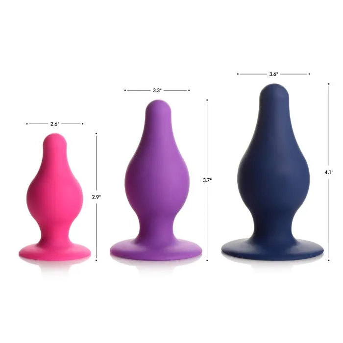 Squeeze-it Tapered ''Small'' Anal Plug -Pink