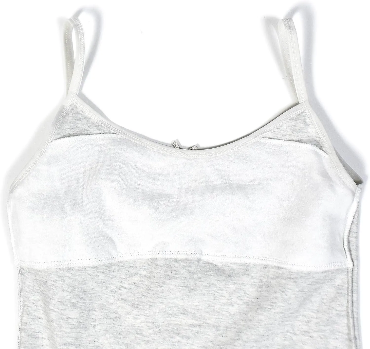 Teen Girls Basic Camisole,Cotton Lining Undershirts Girls Tank Tops 4 Pack