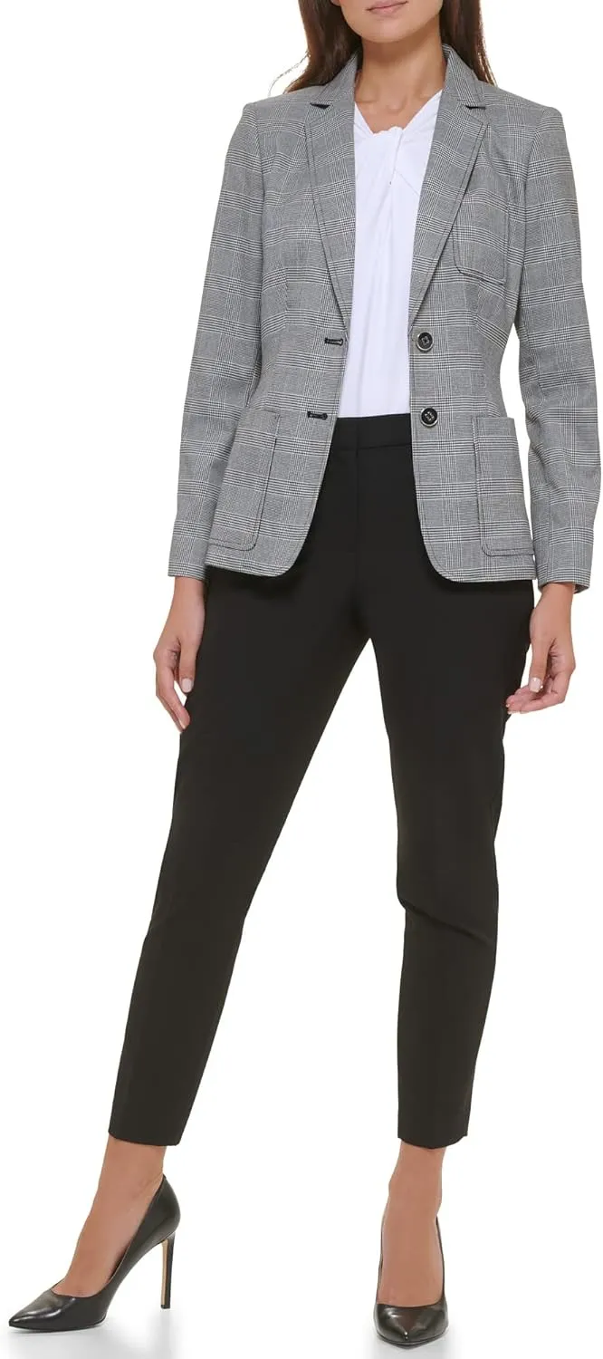 Tommy Hilfiger Womens Notched Blazer Jacket