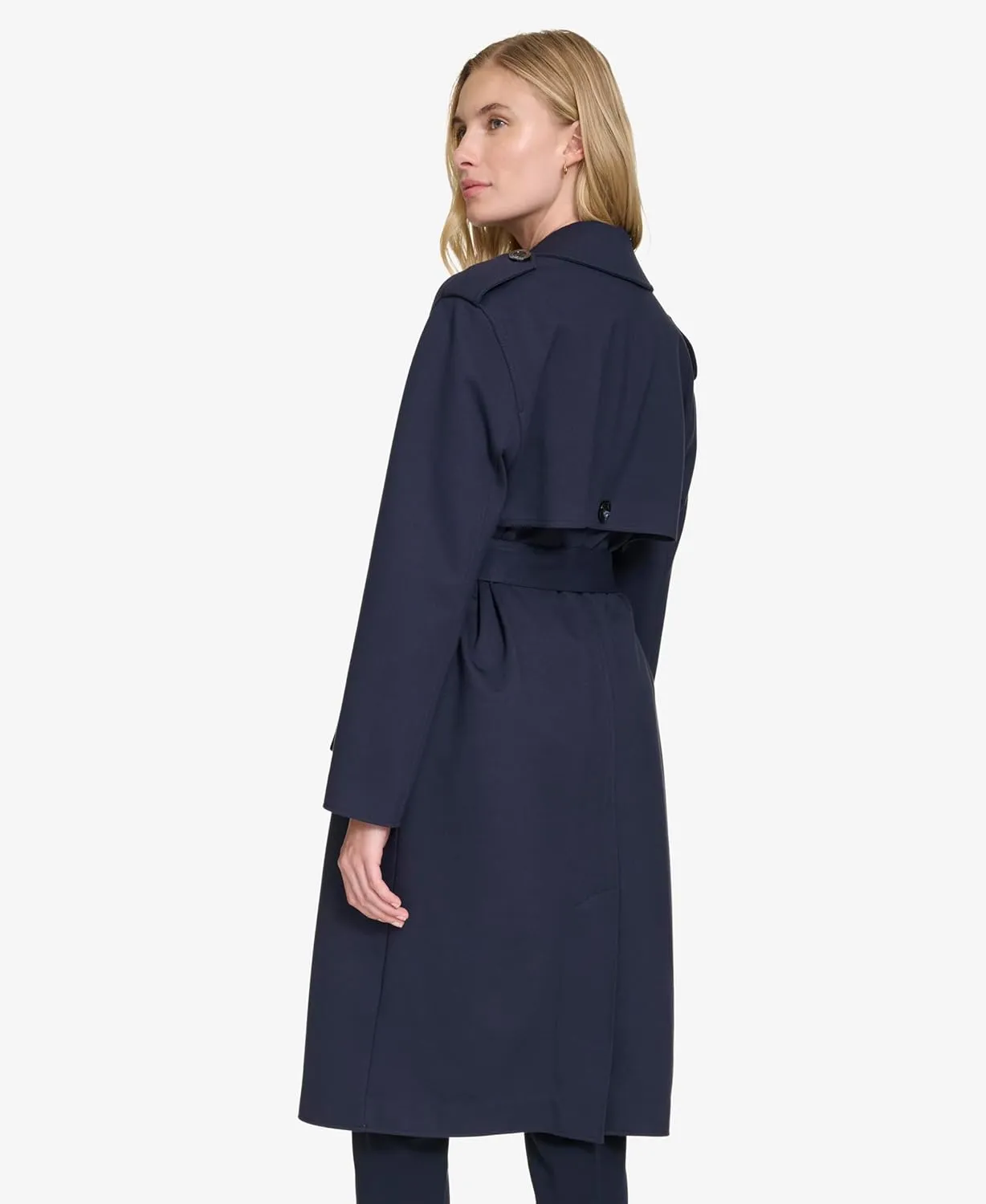 Tommy Hilfiger Women's Ponte Trench Coat Jacket