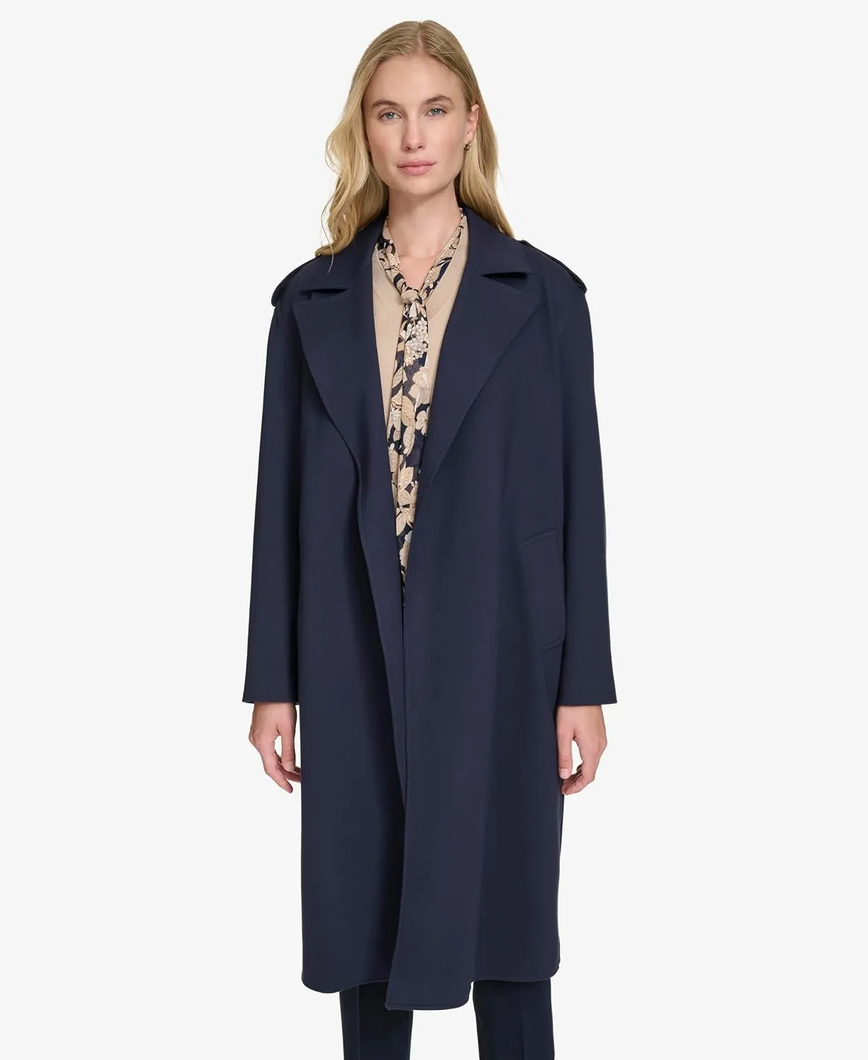 Tommy Hilfiger Women's Ponte Trench Coat Jacket