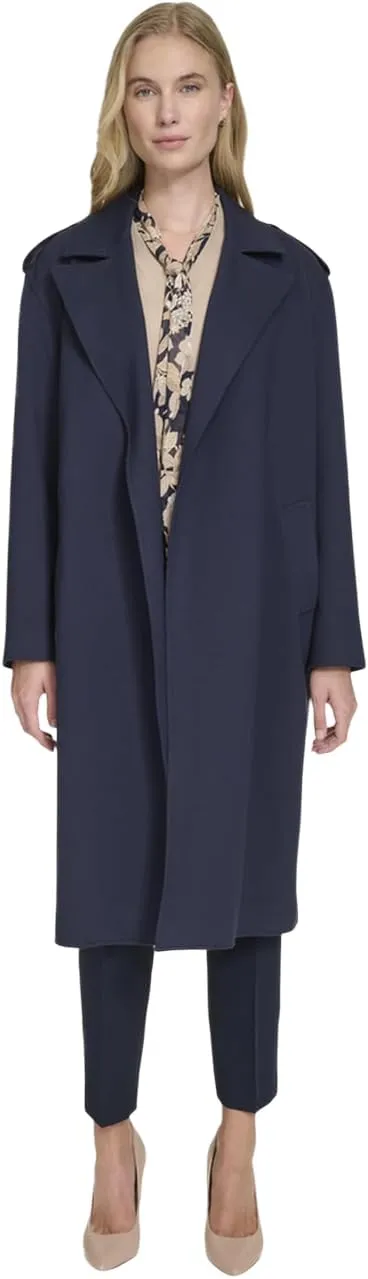 Tommy Hilfiger Women's Ponte Trench Coat Jacket