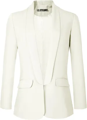 Urban CoCo Women's Office Blazer Jacket Open Front Womens Blazers for Work Professional