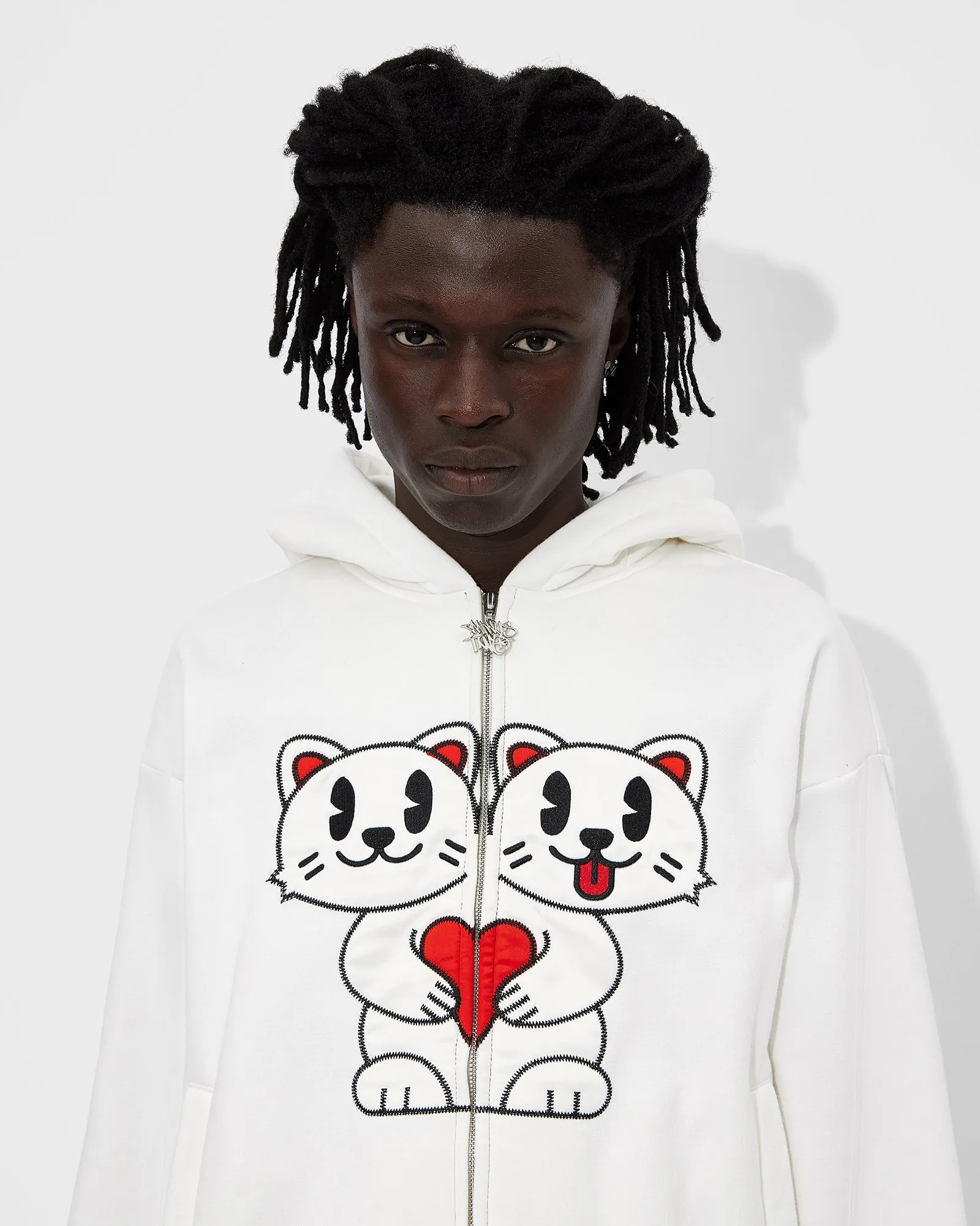 White Kitty Hoodie