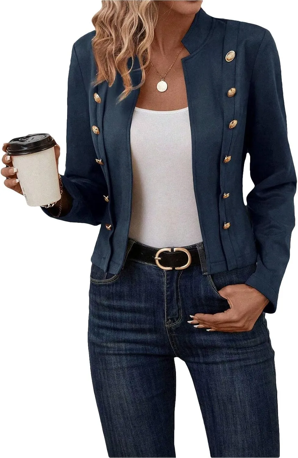 Womens Cropped Suede Blazer Jacket 2024 New Spring Fashion Casual Lightweight Petite Fitted Office Outwear Suit