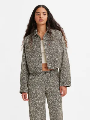 Women's Floral Print Tailored Jacket