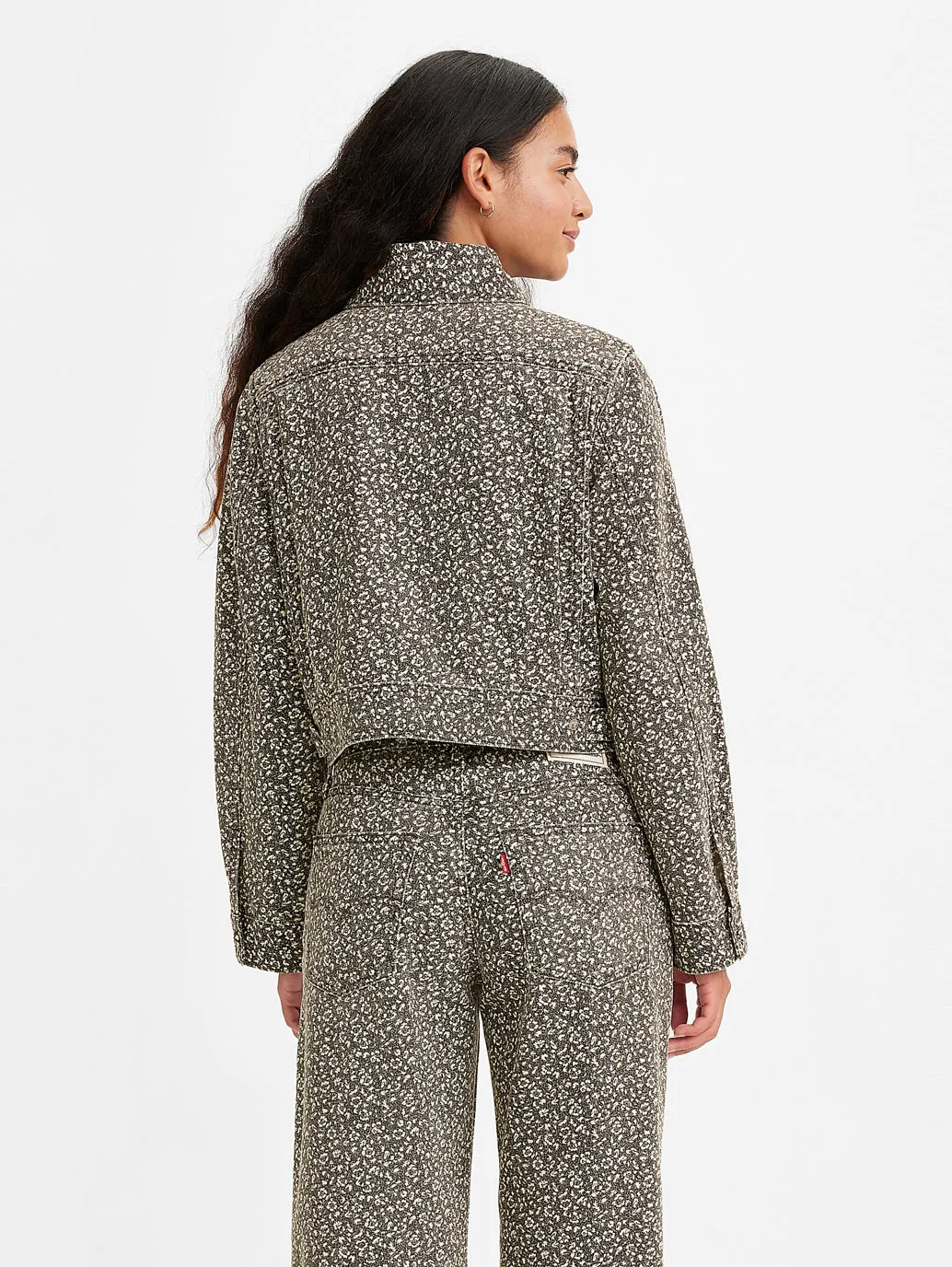 Women's Floral Print Tailored Jacket